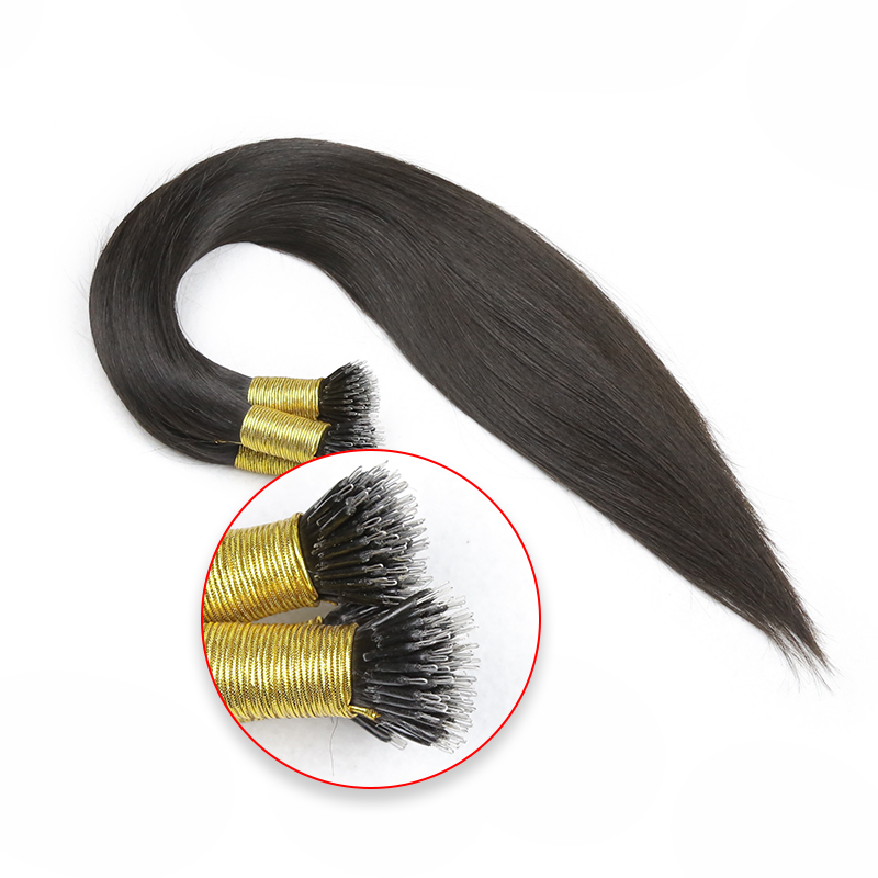 Nano Ring Hair Top selling Russian Remy Nano Ring Human Hair Keratin Hair Extension